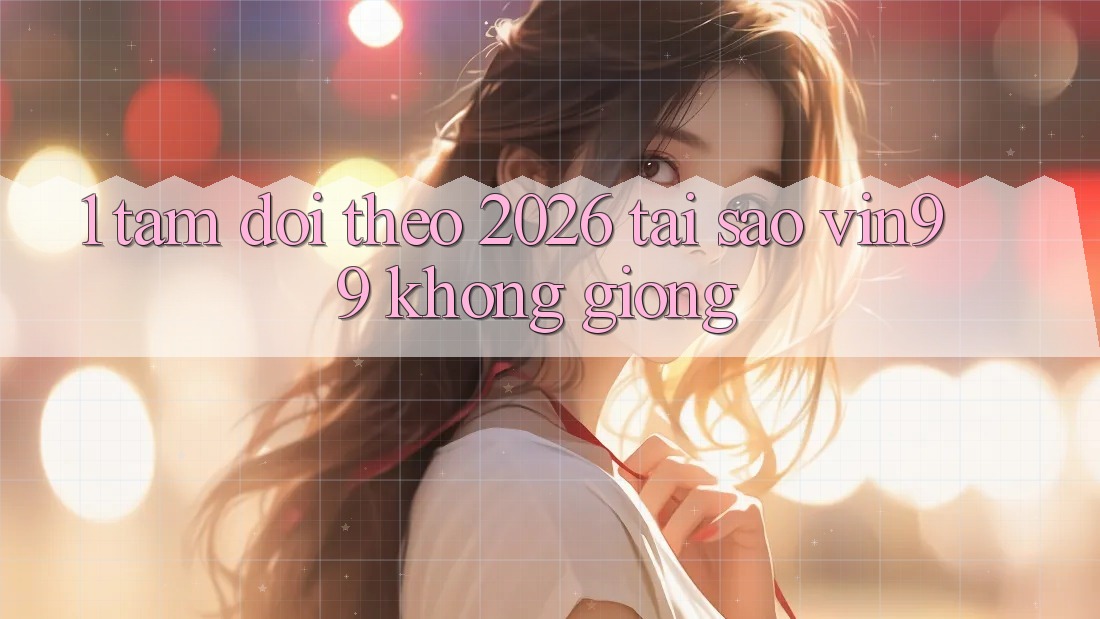1. Tầm Dõi theo 2026: Tại Sao Vin99 Không giống?
