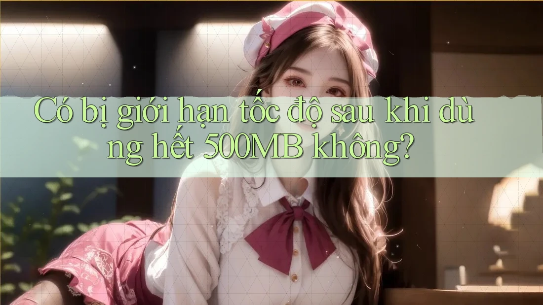 Có bị giới hạn tốc độ sau khi dùng hết 500MB không? Có bị giới hạn tốc độ sau khi dùng hết 500MB không?