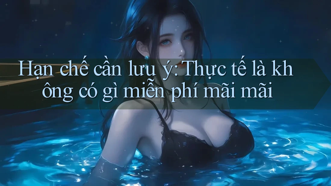 Hạn chế cần lưu ý: Thực tế là không có gì miễn phí mãi mãi Hạn chế cần lưu ý: Thực tế là không có gì miễn phí mãi mãi