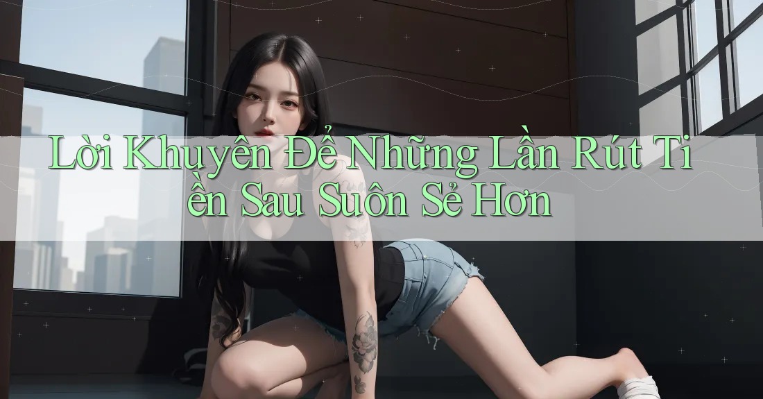 Lời Khuyên Để Những Lần Rút Tiền Sau Suôn Sẻ Hơn