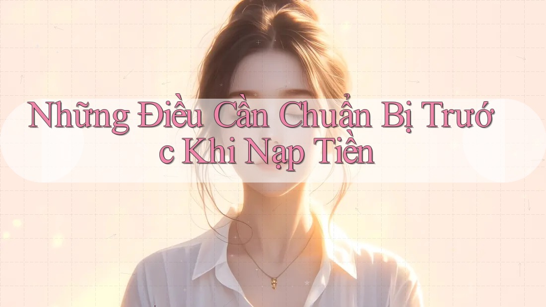 Những Điều Cần Chuẩn Bị Trước Khi Nạp Tiền Những Điều Cần Chuẩn Bị Trước Khi Nạp Tiền