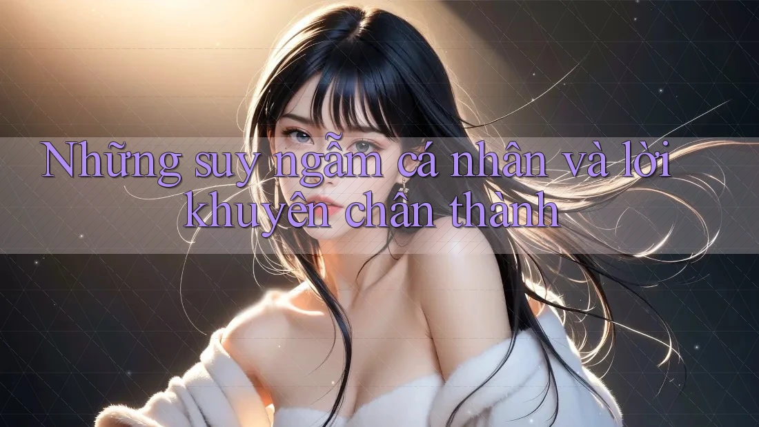 Những suy ngẫm cá nhân và lời khuyên chân thành Những suy ngẫm cá nhân và lời khuyên chân thành